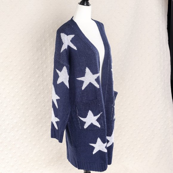 NWT Evelyn Taylor long stars sweater - 2X - Picture 6 of 9